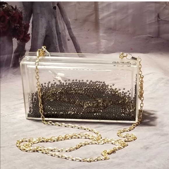 clear crossbody clutch